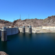 El lago Mead, formado por la presa Hoover (al fondo). Foto: Wikipedia